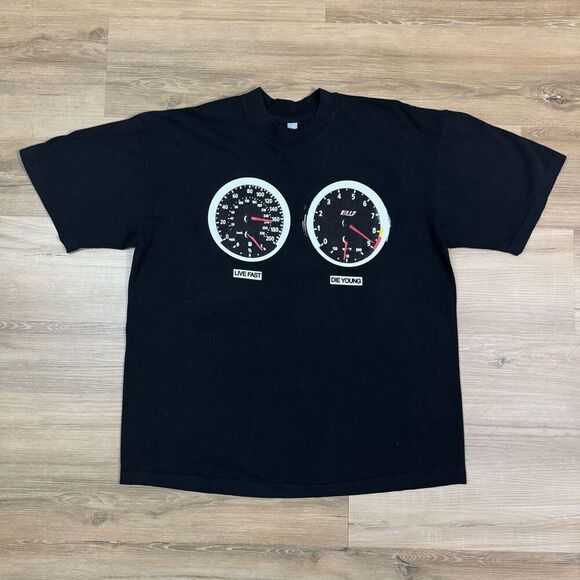 Roddy Ricch Merch Size L Enjoy The Crash Graphic Tee Black Streetwear Shirt - Picture 1 of 4